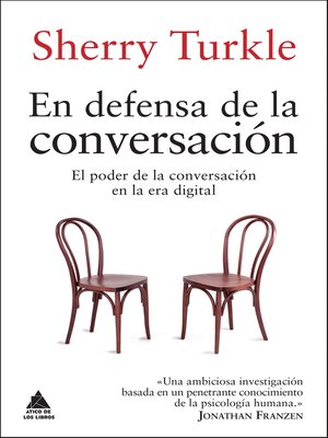 cover image of En defensa de la conversación